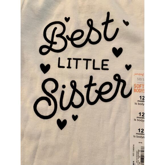NWT Best Little Sister Onesie Size 12 Months - Picture 3 of 5